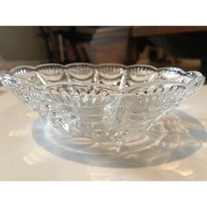 Vintage Glass Candy Dish, 7” Diameter‎